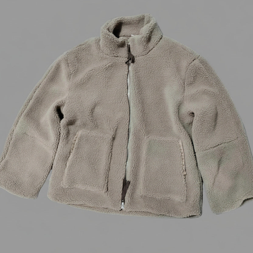 Veste femme col roulé en laine