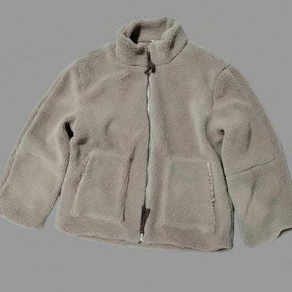 Veste femme col roulé en laine